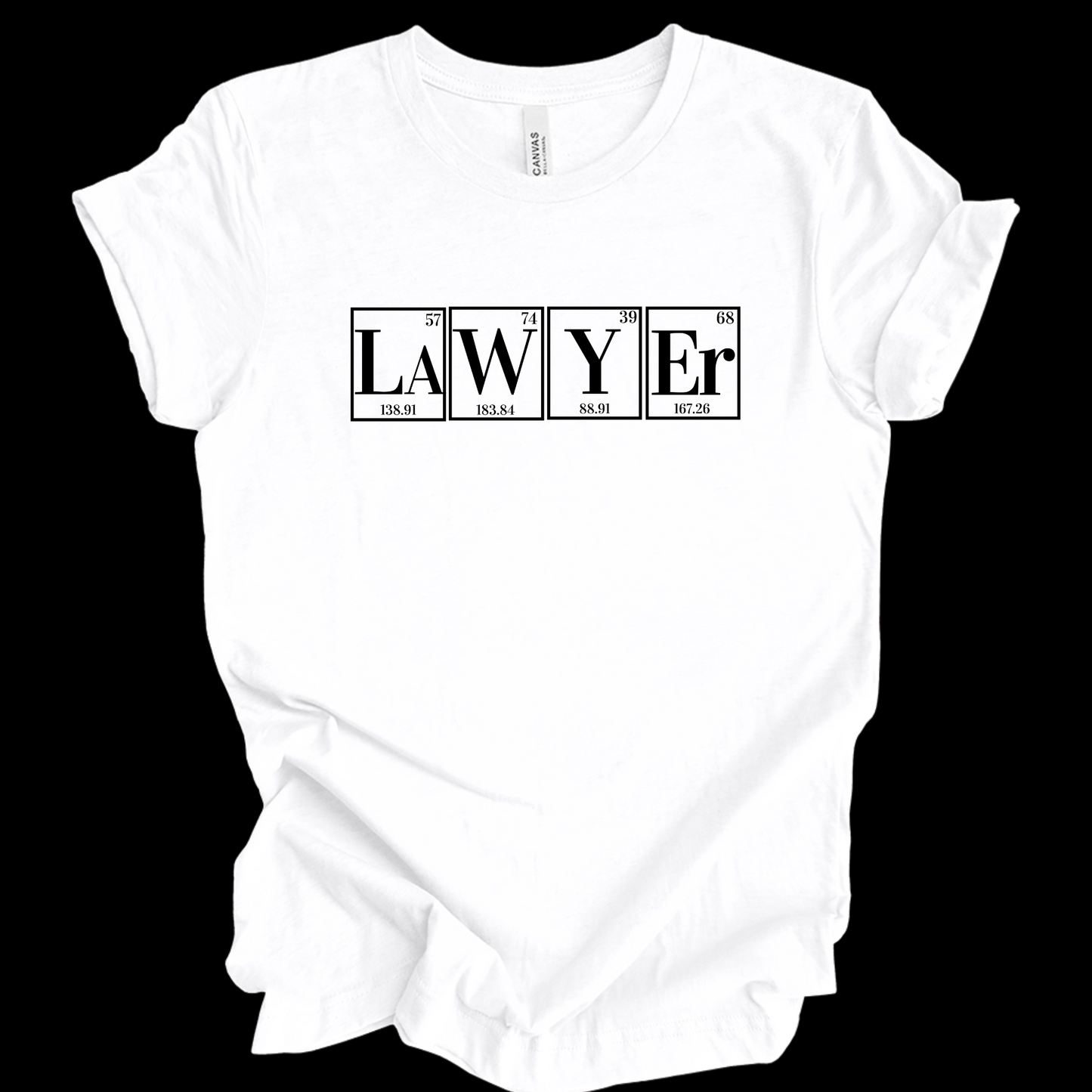 Lawyer Shirt, Science Shirt, Periodic Table Humor ,Legal Fashion, Science-Themed tee