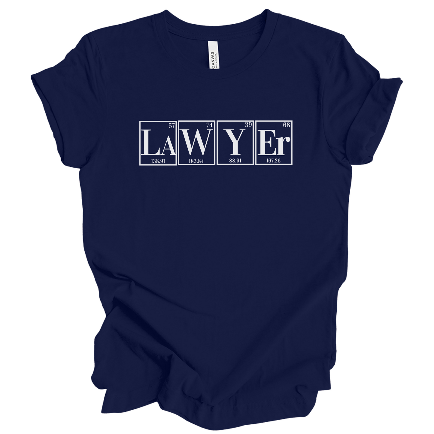 Lawyer Shirt, Science Shirt, Periodic Table Humor ,Legal Fashion, Science-Themed tee