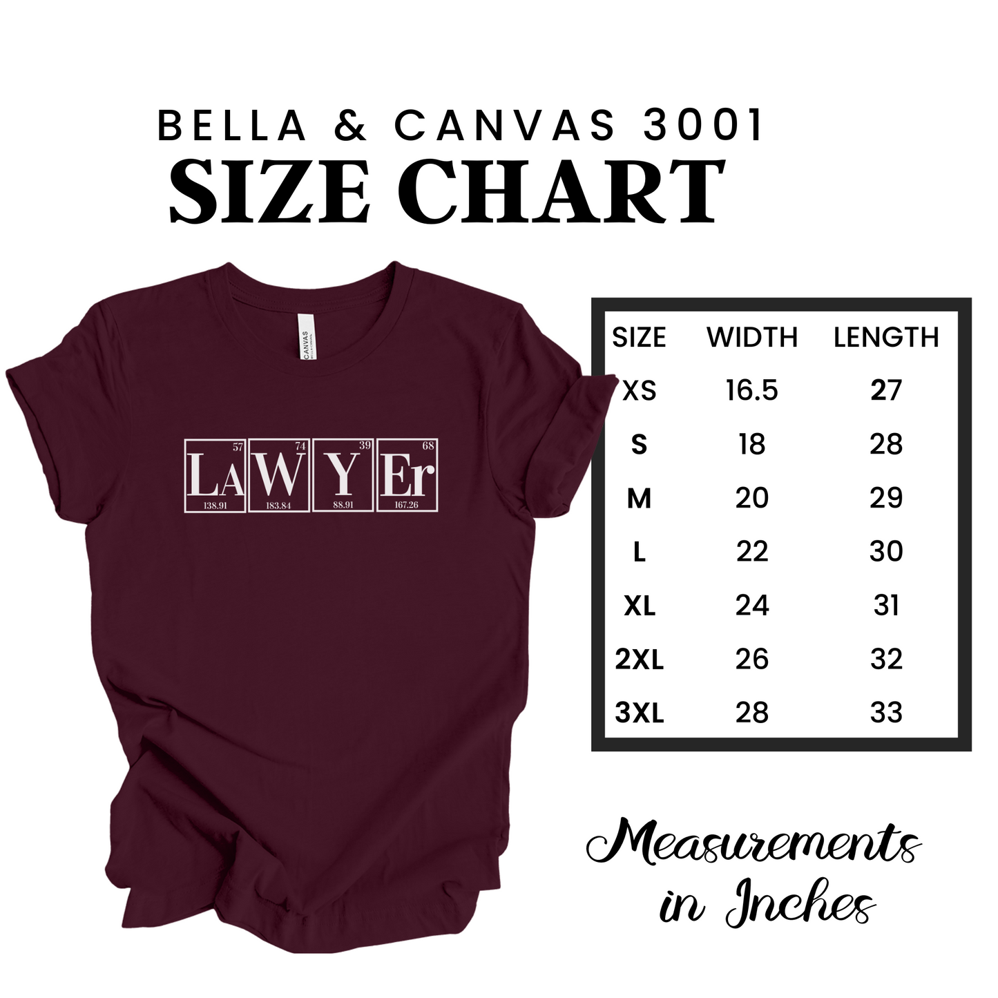 Lawyer Shirt, Science Shirt, Periodic Table Humor ,Legal Fashion, Science-Themed tee