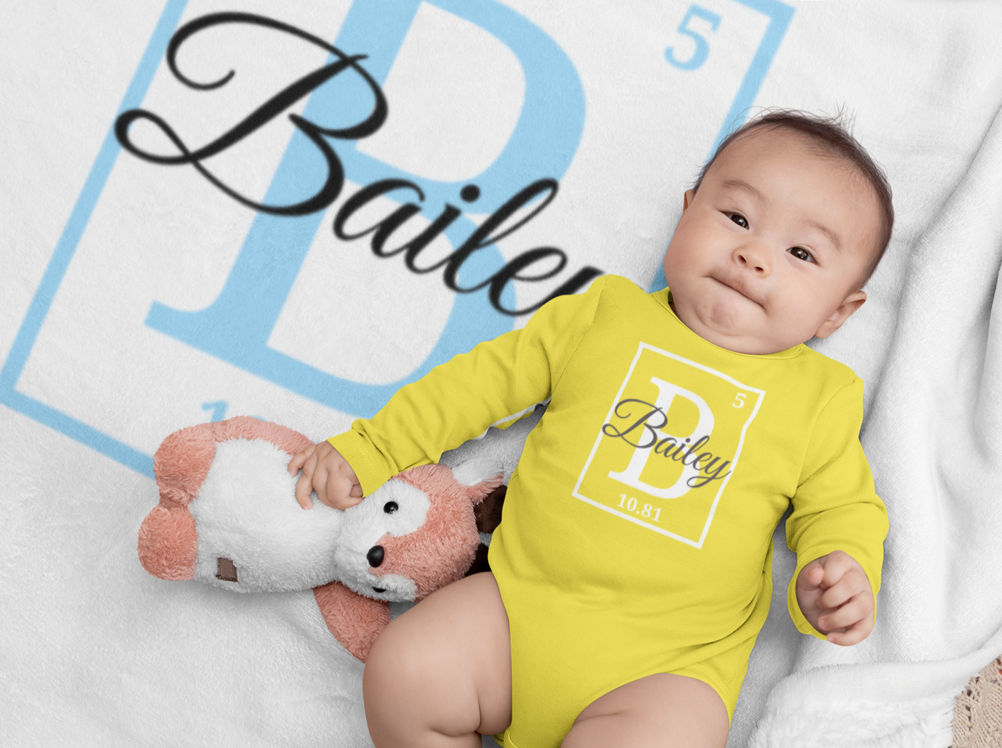 Custom Periodic Table Baby Blanket (30x40)