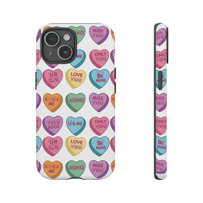 Science Valentine Candy Hearts Cell Phone Case, Conversation Hearts, Gift for Her, For iPhone, Android, and Google Phones, Periodic Table