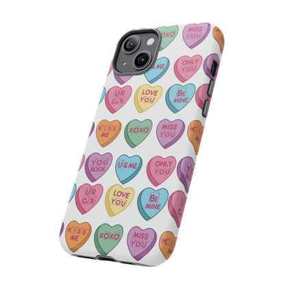 Science Valentine Candy Hearts Cell Phone Case, Conversation Hearts, Gift for Her, For iPhone, Android, and Google Phones, Periodic Table