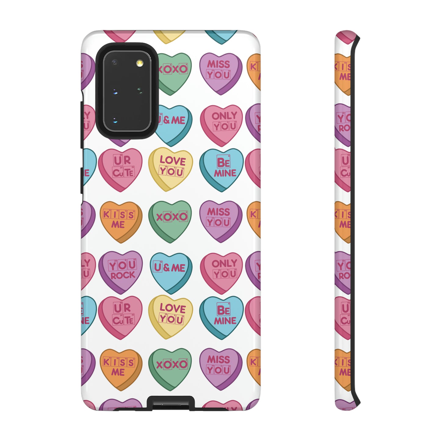 Science Valentine Candy Hearts Cell Phone Case, Conversation Hearts, Gift for Her, For iPhone, Android, and Google Phones, Periodic Table