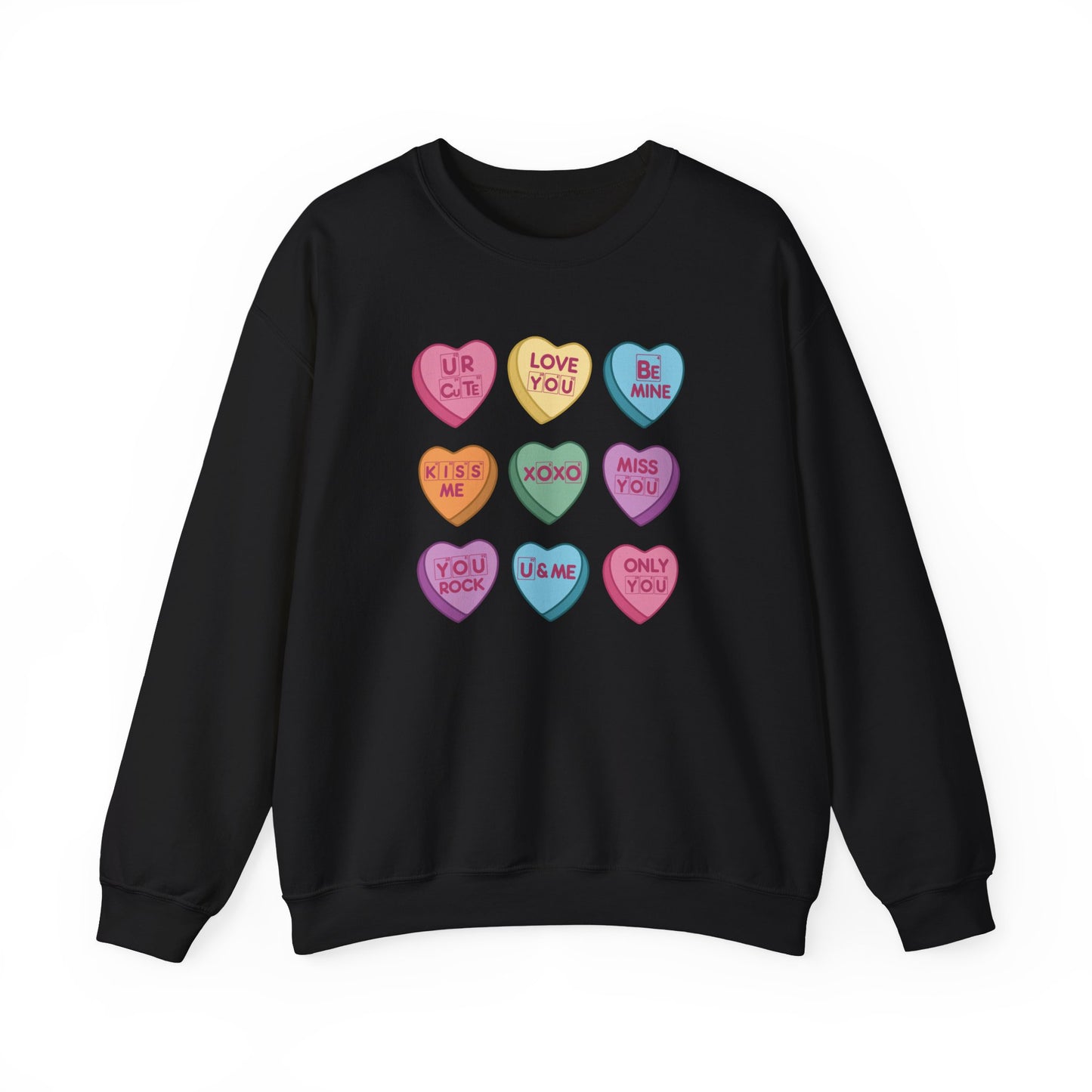 Science Valentine Candy Hearts Sweatshirt, Be Mine Shirt, Conversation Hearts, Gift for Her, Periodic Table, Breaking Bad, XOXO Sweatshirt