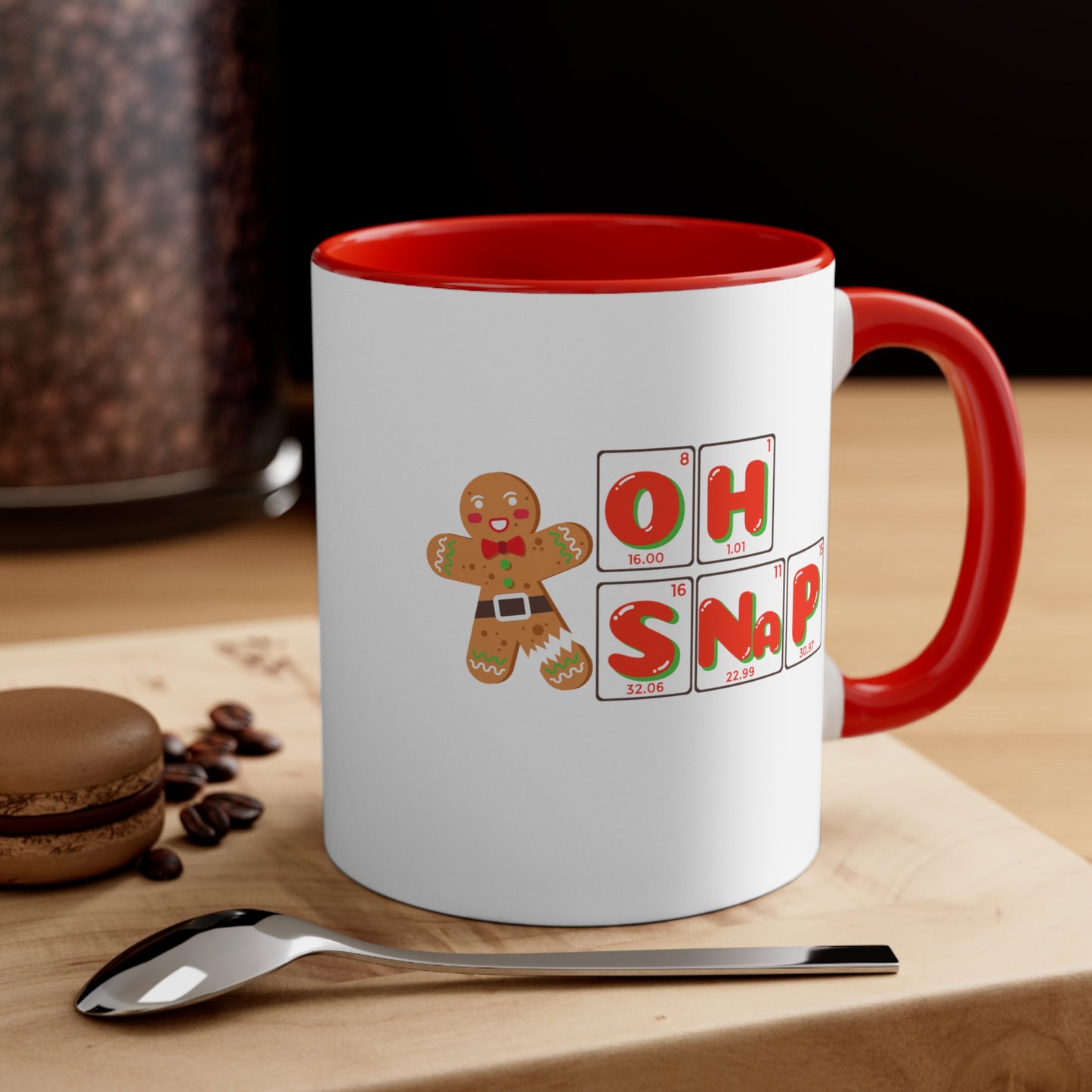 11 oz. - Oh Snap Christmas Coffee Mug, Christmas Mug, Holiday Coffee Mug, Holiday Mug, Science Coffee Mug, Scientist Gift, Science Mom