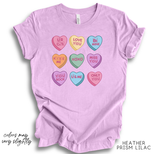 Science Valentine Candy Hearts T-Shirt, Be Mine Shirt, Conversation Hearts, Gift for Her, Periodic Table, Breaking Bad, XOXO Shirt