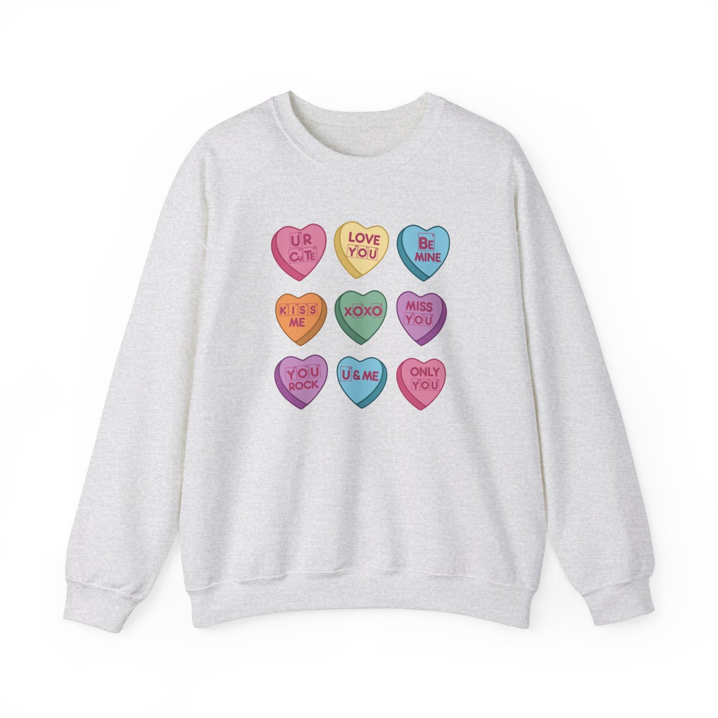 Science Valentine Candy Hearts Sweatshirt, Be Mine Shirt, Conversation Hearts, Gift for Her, Periodic Table, Breaking Bad, XOXO Sweatshirt