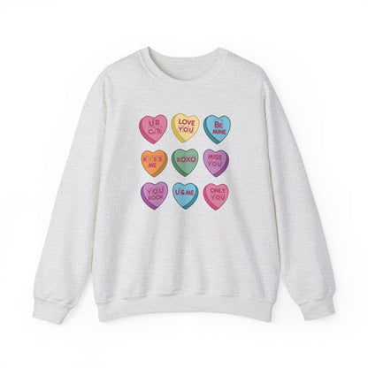 Science Valentine Candy Hearts Sweatshirt, Be Mine Shirt, Conversation Hearts, Gift for Her, Periodic Table, Breaking Bad, XOXO Sweatshirt