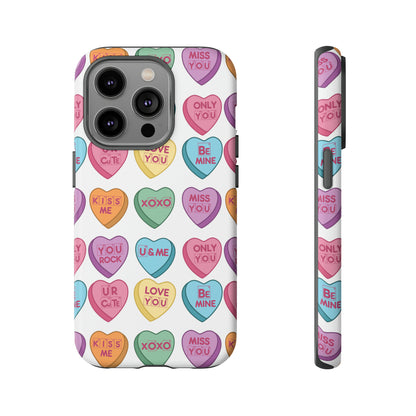 Science Valentine Candy Hearts Cell Phone Case, Conversation Hearts, Gift for Her, For iPhone, Android, and Google Phones, Periodic Table