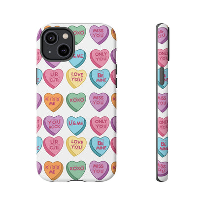 Science Valentine Candy Hearts Cell Phone Case, Conversation Hearts, Gift for Her, For iPhone, Android, and Google Phones, Periodic Table