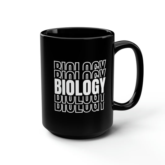 15oz - Biology Science Mug - Black