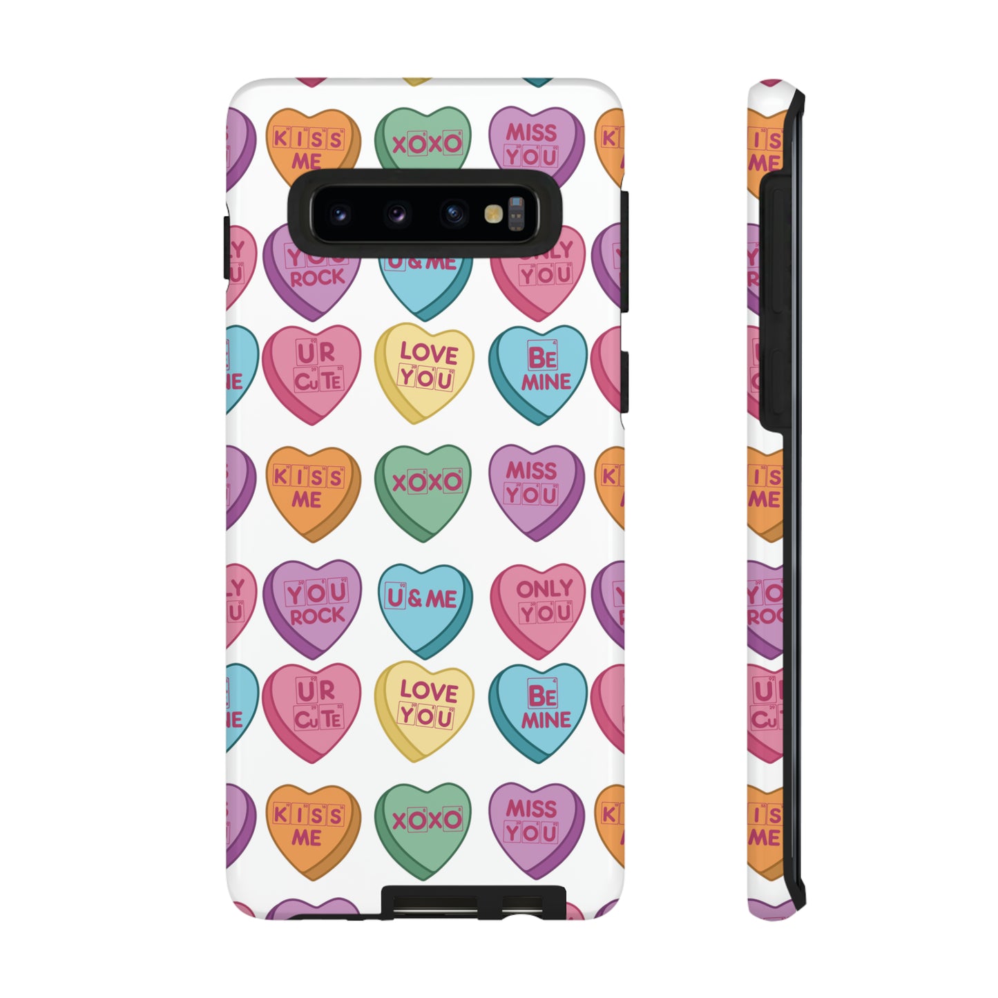 Science Valentine Candy Hearts Cell Phone Case, Conversation Hearts, Gift for Her, For iPhone, Android, and Google Phones, Periodic Table