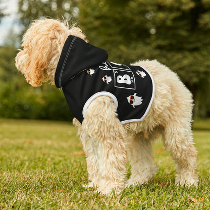 Halloween Pet Hoodie - Hey Boo! (Ghost with Glasses)