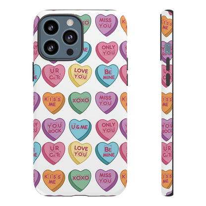 Science Valentine Candy Hearts Cell Phone Case, Conversation Hearts, Gift for Her, For iPhone, Android, and Google Phones, Periodic Table