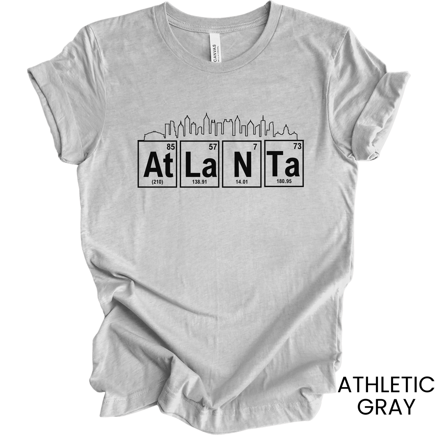 Atlanta Souvenir Shirt, Georgia Gift, Atlanta Georgia, Atlanta Lovers Shirt, Periodic Table, Breaking Bad, Chemistry Teacher, Scientist Gift