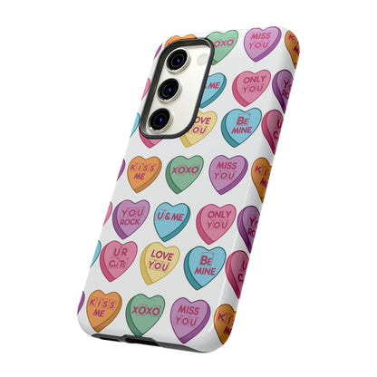 Science Valentine Candy Hearts Cell Phone Case, Conversation Hearts, Gift for Her, For iPhone, Android, and Google Phones, Periodic Table