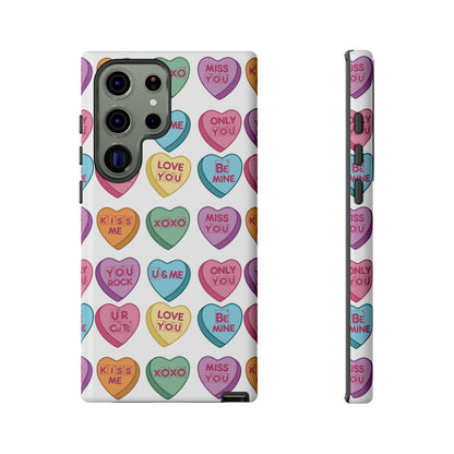 Science Valentine Candy Hearts Cell Phone Case, Conversation Hearts, Gift for Her, For iPhone, Android, and Google Phones, Periodic Table