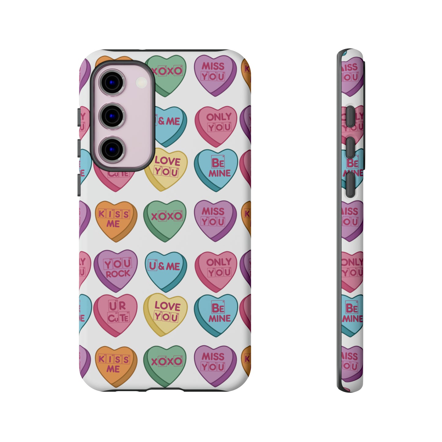 Science Valentine Candy Hearts Cell Phone Case, Conversation Hearts, Gift for Her, For iPhone, Android, and Google Phones, Periodic Table