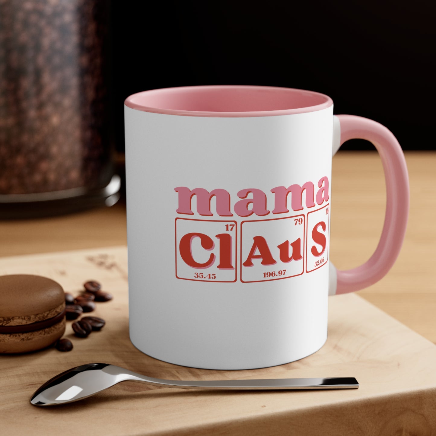 11 oz. - Mama Claus Christmas Coffee Mug, Christmas Mug, Holiday Coffee Mug, Holiday Mug, Science Coffee Mug, Scientist Gift, Science Mom