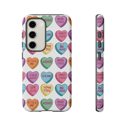 Science Valentine Candy Hearts Cell Phone Case, Conversation Hearts, Gift for Her, For iPhone, Android, and Google Phones, Periodic Table