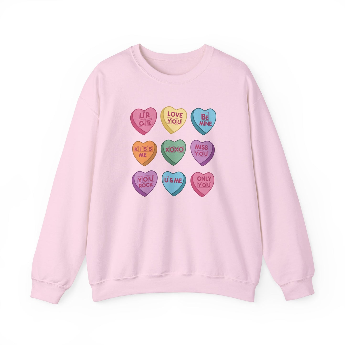 Science Valentine Candy Hearts Sweatshirt, Be Mine Shirt, Conversation Hearts, Gift for Her, Periodic Table, Breaking Bad, XOXO Sweatshirt