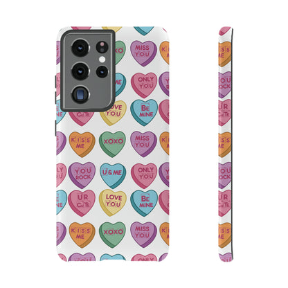 Science Valentine Candy Hearts Cell Phone Case, Conversation Hearts, Gift for Her, For iPhone, Android, and Google Phones, Periodic Table