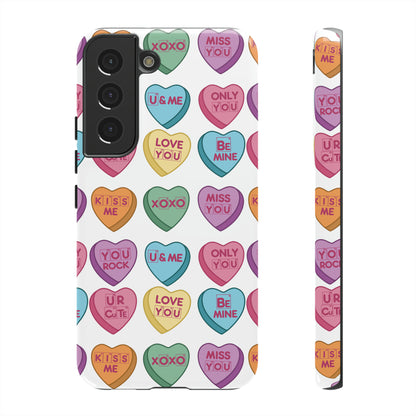 Science Valentine Candy Hearts Cell Phone Case, Conversation Hearts, Gift for Her, For iPhone, Android, and Google Phones, Periodic Table