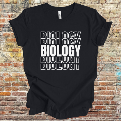 Biology Repeated Word Science T-Shirt