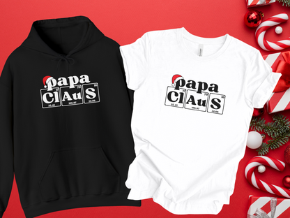 PaPa Claus Christmas Hoodie, Periodic Table Gift, Christmas Chemistry Sweater, Breaking Bad, Holiday Sweatshirt, Science Teacher, Scientist