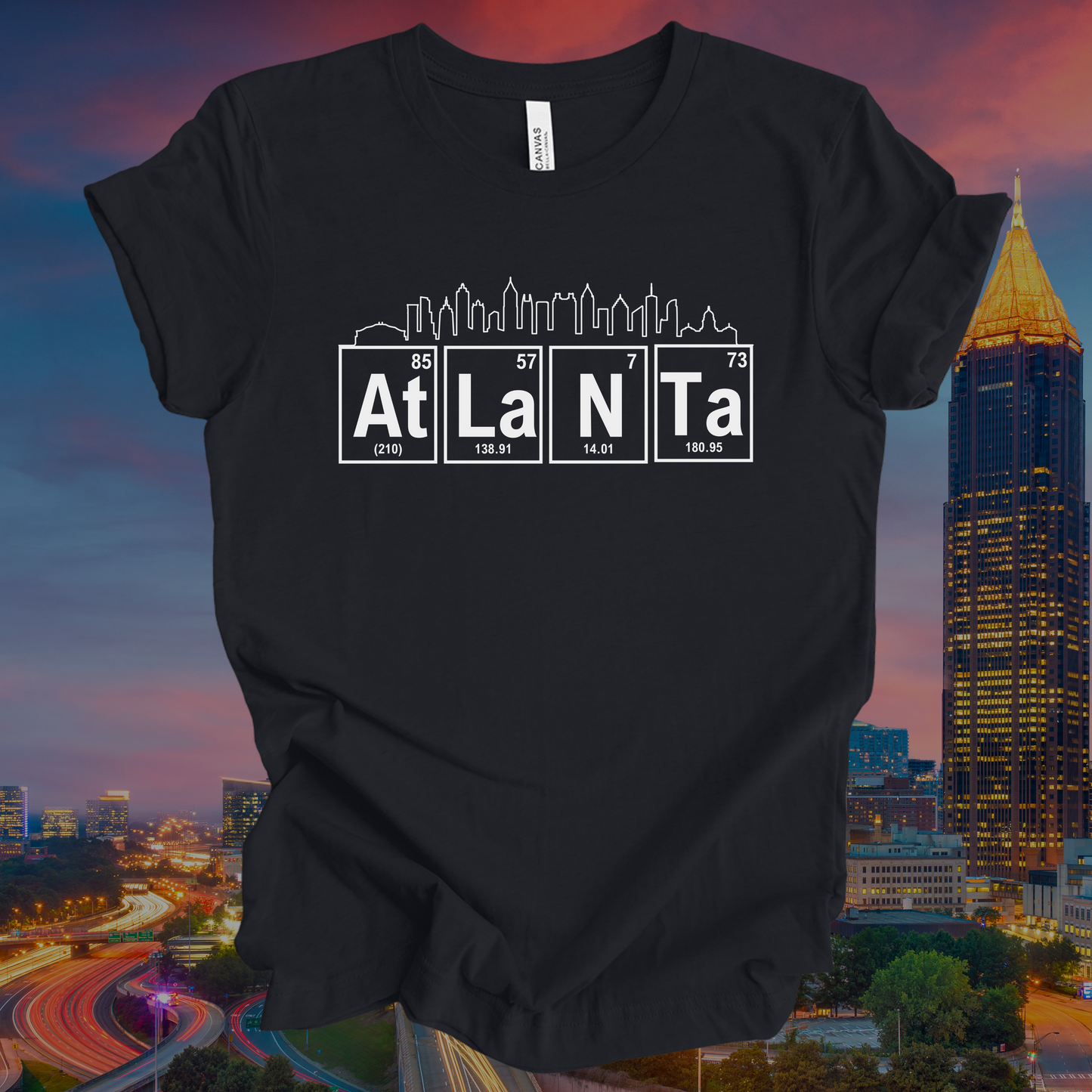 Atlanta Souvenir Shirt, Georgia Gift, Atlanta Georgia, Atlanta Lovers Shirt, Periodic Table, Breaking Bad, Chemistry Teacher, Scientist Gift